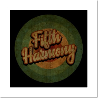 Circle Retro Vintage Fifth Harmony Posters and Art